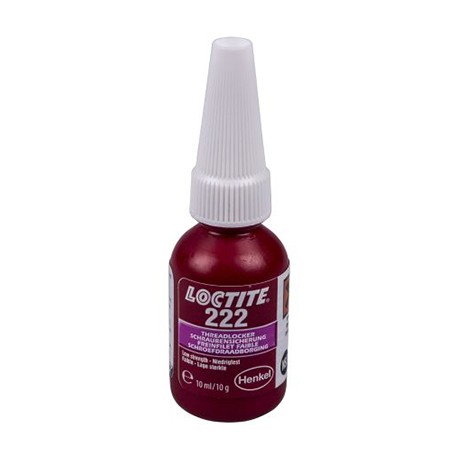 Frein filet liquide Loctite 222 - Pour fixations filetées - Bouteille - 10ml - Violet