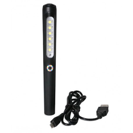 Baladeuse et torche rechargeable LED - USB - 2,4W-Li - 140Lm
