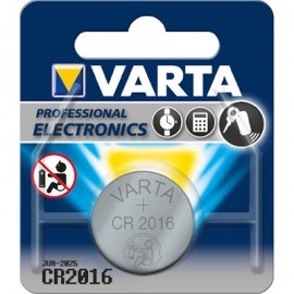 Pile Bouton au Lithium CR2016 3V, Blister 1 Batterie 3 volts CR 2016