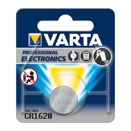 Pile type CR1620 - 3 volts - Lithium
