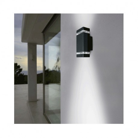 Qinhum 2Pcs Led Lumières Extérieures Appliques Murales Extérieures en Acier Inoxydable Lampe de Capteur Étanche Aux Intempéries pour Jardin 