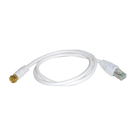 Cordon de liaison Balun - RJ45/Fiche F - 0,7 mètres