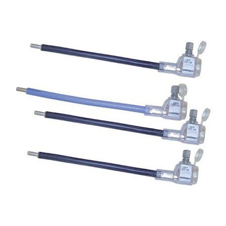 Sachet de 4 embouts à perforation d'isolant EBCP 10-35/25 - L190mm - Noir et bleu