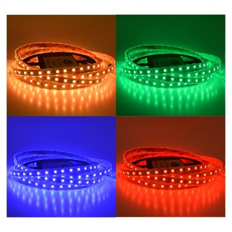 Ruban LED - 5m - 72W - 24V - RGB & blanc - IP67 - Dimmable