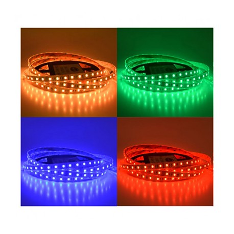 Ruban LED - 5m - 72W - 12V - RGB & blanc - IP67 - Non dimmable