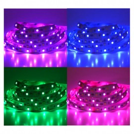 Ruban LED nu - 5m - 72W - 12V - RGB & blanc - IP20 - Dimmable