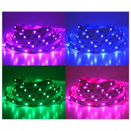 Ruban LED nu - 5m - 72W - 24V - RGB & blanc - IP20 - Dimmable