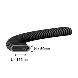 Conduit oblong semi-rigide - Pluggit - 25m