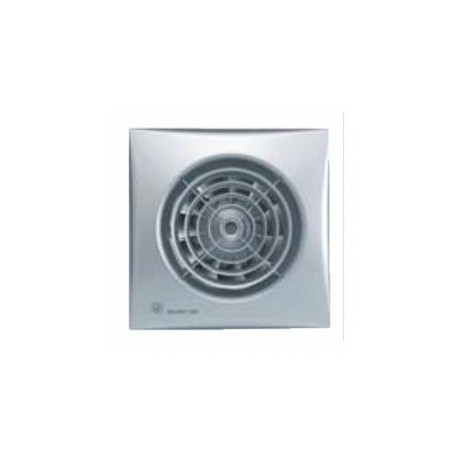 Aérateur Silent 100 CZ Silver - 8W - 95m3/h - Avec clapet anti-retour