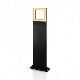 Potelet LED rectangulaire - Diffuseur carré - 12W - 3000°K - 500mm - Anthracite - Non dimmable