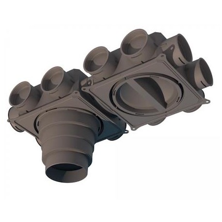 Caisson de distribution CDP12x75H Clip & Go - 12 piquages - 75mm