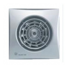 Aérateur Silent 100 CRZ Silver - 8W - 95m3/h - Avec temporisation réglable