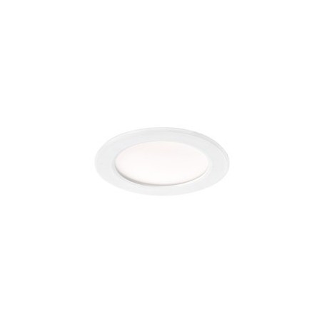 Spot LED  encastré Flat-ISO 13 - Recouvrable - 13W - 3000/4000K - Rond - Plastique - Blanc - Dimmable