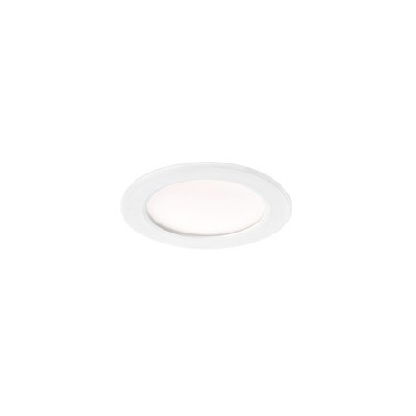 Spot LED encastré Flat-ISO 13 - Recouvrable - 13W - 3000/4000K - Rond - Plastique - Blanc