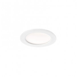 Spot LED  encastré Flat-ISO 20 - Recouvrable - 20W - 3000/4000K - Rond - Plastique - Blanc
