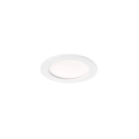 Spot LED  encastré Flat-ISO 20 - Recouvrable - 20W - 3000/4000K - Rond - Plastique - Blanc