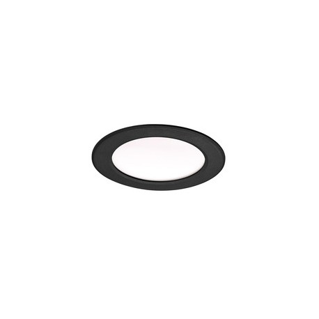 Spot LED encastré Flat-ISO 20 - Recouvrable - 20W - 3000/4000K - Rond - Plastique - Noir