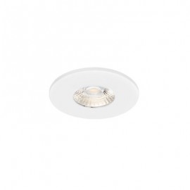 Spot LED  encastré EF6 - Recouvrable - 6W - 3000K - Rond - Acier - Blanc - Dimmable