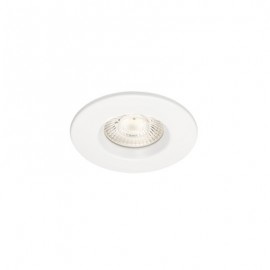 Spot LED  encastré AXEL - Recouvrable - 6W - 3000K - Rond - Acier - Blanc - Non dimmable
