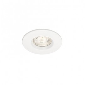 Spot LED encastré AXEL - Recouvrable - 6W - 4000K - Rond - Acier - Blanc - Non dimmable