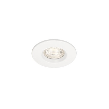 Spot LED encastré AXEL - Recouvrable - 6W - 4000K - Rond - Acier - Blanc - Non dimmable