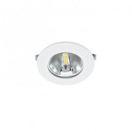 Spot LED encastré S1200 - 1,8W - 3000K - Rond - Plastique - Blanc - Non dimmable