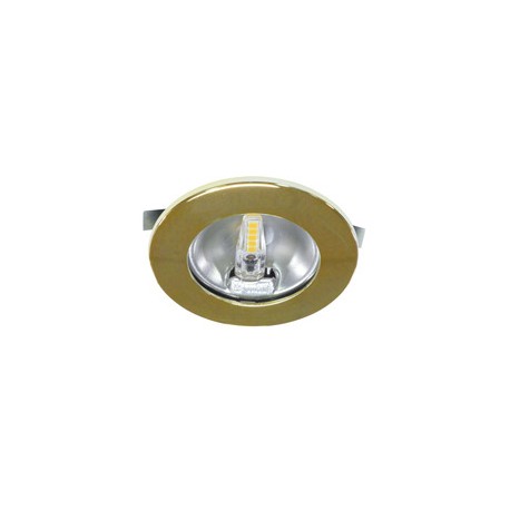 Spot LED encastré S1200 - 1,8W - 3000K - Rond - Plastique - Doré - Non dimmable