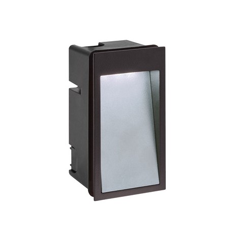 Applique LED Dilga encastré de mur - 4,5W - 3000K - Noir et gris