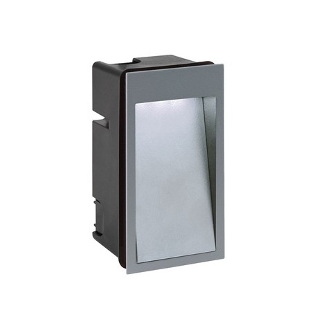 Applique LED Dilga encastré de mur - 4,5W - 3000K - Gris