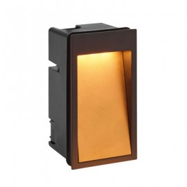 Applique LED Dilga encastré de mur - 4,5W - 3000K - Noir/Doré