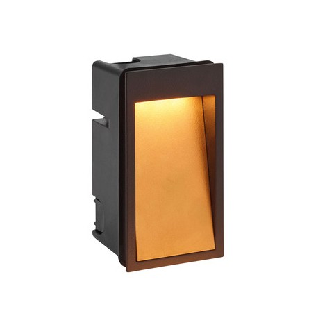 Applique LED Dilga encastré de mur - 4,5W - 3000K - Noir/Doré