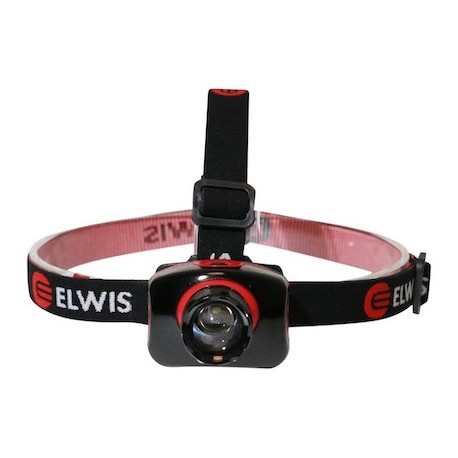 KDO Lampe frontale - 3W - 180Lm - Distance du faisceau 150m - IP44 - Noir et rouge