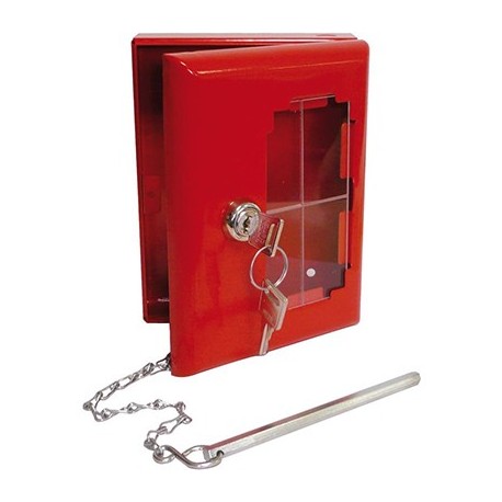 Boîte pour clés de secours - 160x120x45mm - Avec marteau