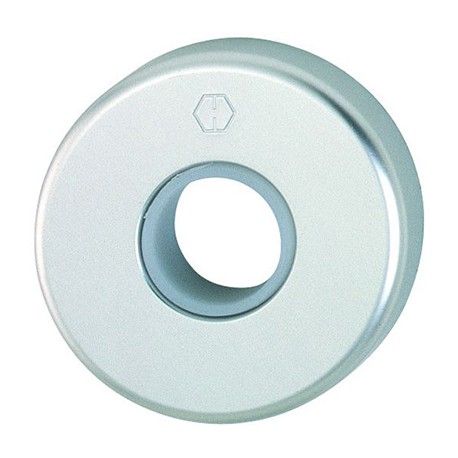 Paire de rosace - ø53mm - Trou de béquille - Argent