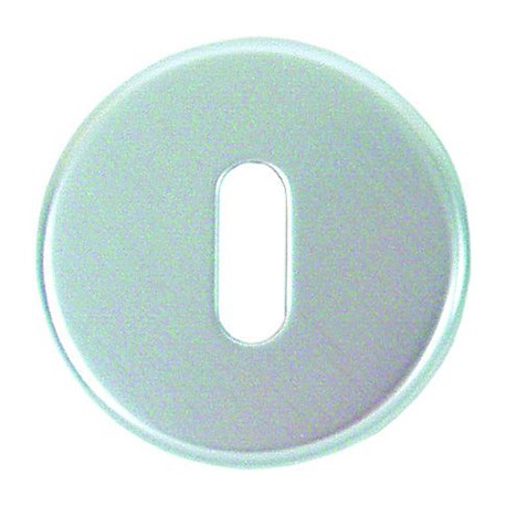 Paire de rosace - ø53mm - Trou de clé L - Argent