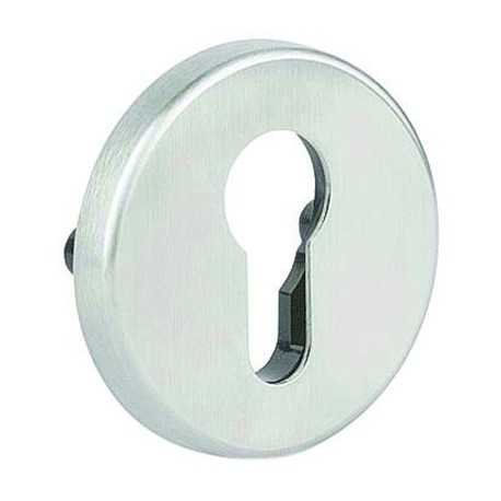 Paire de rosace - ø53mm - Trou de clé l - Argenté