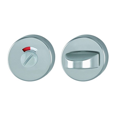 Paire de rosace - ø53mm - A condamnation avec voyant - Inox