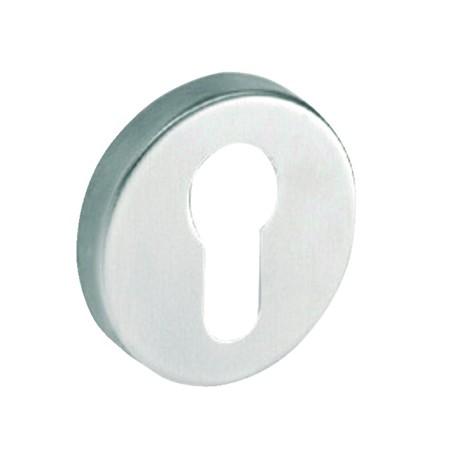 Paire de rosace Linox 202 - ø50mm - Trou de clé l - Argenté
