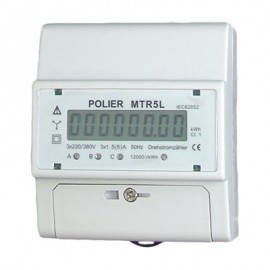 Compteur modulaire - Tétra - 5A pour TC - Affichage LCD