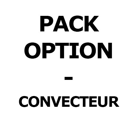 Pack option - Pour pieuvre électrique - Convecteur supplémentaire