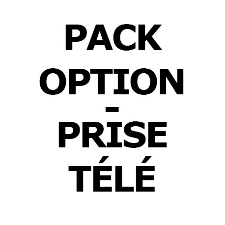 Pack option - Pour pieuvre électrique - Prise télé - Avec câble Coaxial