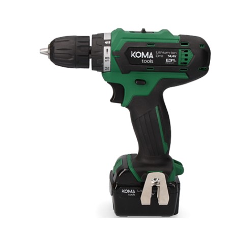 Tournevis électrique Koma Tools - 14,4V - 700 tr/min - Noir/vert