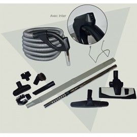 Ensemble d'accessoires EA 02/9IN - Pour centrale d'aspiration - Avec flexible à interrupteur 9m