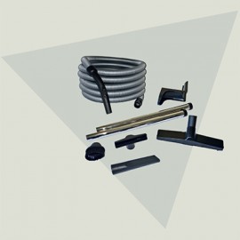 Ensemble d'accessoires E Garage - Pour centrale d'aspiration - Avec flexible 10m