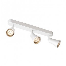 Applique/plafonnier AVO triple - QPAR51 - GU10 - 3x50W - Blanc