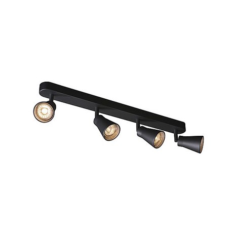 Applique/plafonnier AVO quad - QPAR51 - GU10 - 4x50W - Noir
