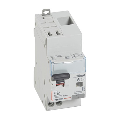 Disjoncteur différentiel DXᶾ 6000 - 1P+N - Auto/Vis - 10A - AC - 10kA - 30mA