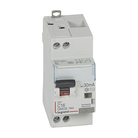 410785 Disjoncteur Différentiel DX3 6000 10kA 16A AC 30mA - Legrand