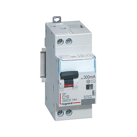 Disjoncteur différentiel DXᶾ 6000 - 1P+N - Vis/Vis - 10A - AC - 10kA - 300mA