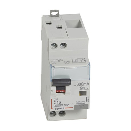 Disjoncteur différentiel DXᶾ 6000 - 1P+N - Vis/Vis - 16A - AC - 10kA - 300mA